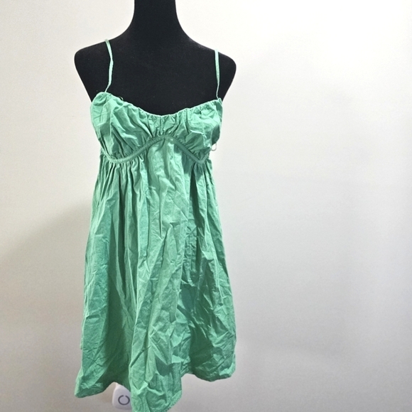 ZARA Sweetheart Neck Babydoll mini dress size large - Picture 1 of 10